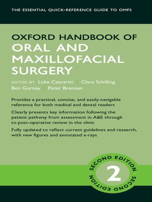 cover image of Oxford Handbook of Oral and Maxillofacial Surgery